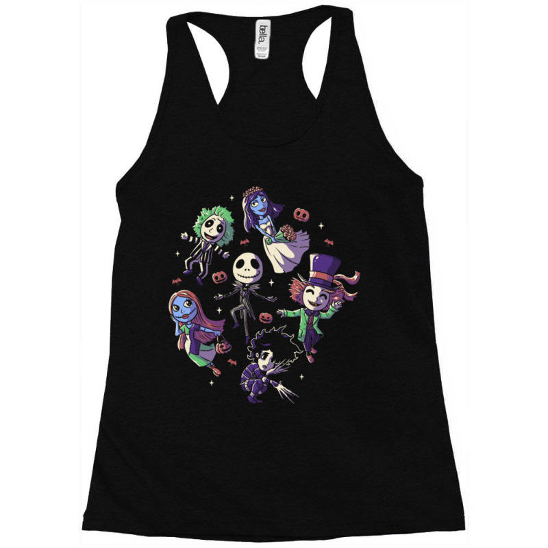 Burtons Halloween Funny Cute Spooky Characters Racerback Tank by cm-arts | Artistshot