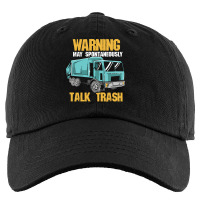 Recycling Worker T  Shirt Warning May Spontaneously Talk Trash T  Shir Kids Cap | Artistshot