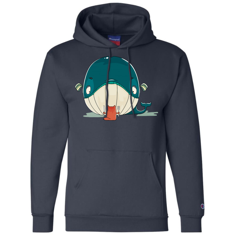 Cat And Whale Champion Hoodie | Artistshot