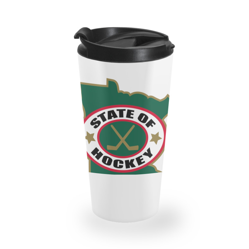 Green Minnesota State Hockey Travel Mug | Artistshot