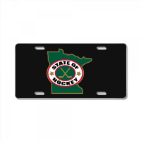 Green Minnesota State Hockey License Plate | Artistshot