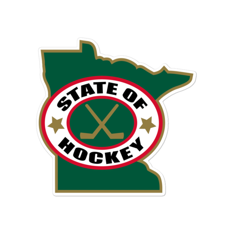 Green Minnesota State Hockey Sticker | Artistshot