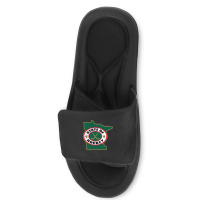 Green Minnesota State Hockey Slide Sandal | Artistshot