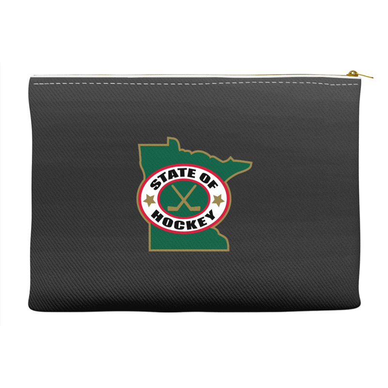 Green Minnesota State Hockey Accessory Pouches | Artistshot