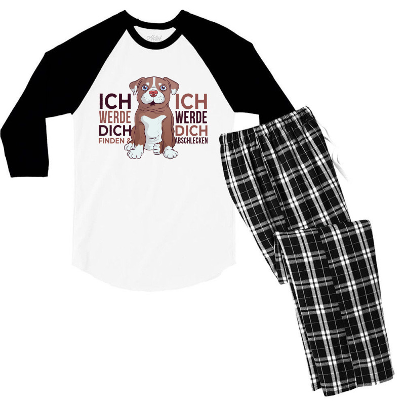 Dog Love Men's 3/4 Sleeve Pajama Set | Artistshot