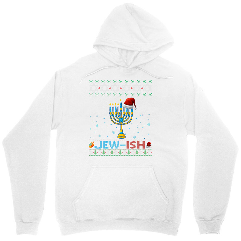 Jewish Jewish Pun Menorah Santa Hanukkah Christmas Ugly Unisex Hoodie | Artistshot