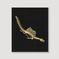 Spinosaurus Aegyptiacus, Skeleton Diving, Spinosaurus, Aegyptiacus, Sk Portrait Canvas Print | Artistshot