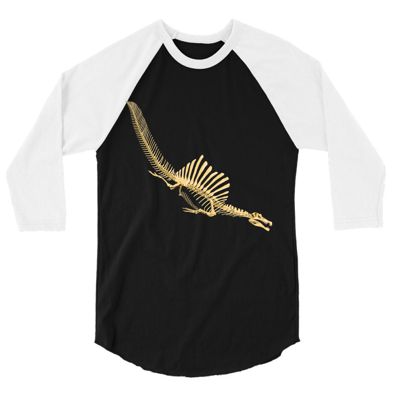 Spinosaurus Aegyptiacus, Skeleton Diving, Spinosaurus, Aegyptiacus, Sk 3/4 Sleeve Shirt | Artistshot