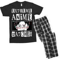 Extreme Anime Watcher Anime Men's T-shirt Pajama Set | Artistshot