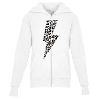 Leopard Lightning Bolt Cheetah Animal Print Sweatshirt Youth Zipper Hoodie | Artistshot