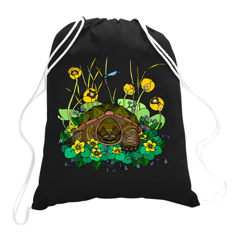 Snapping Turtle, Snapping Turtle Vintage, Snapping Turtle Art, Animal, Drawstring Bags | Artistshot