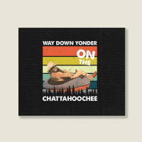 Vintage Way Down Yonder On The Chattahoochee Gift Men Women Landscape Canvas Print | Artistshot