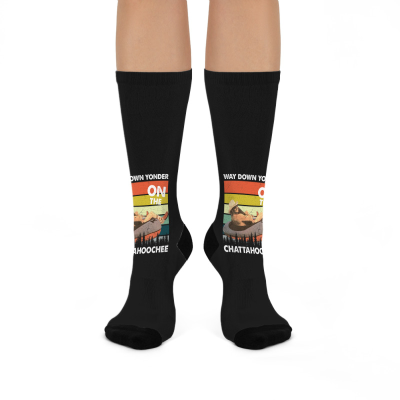 Vintage Way Down Yonder On The Chattahoochee Gift Men Women Crew Socks | Artistshot