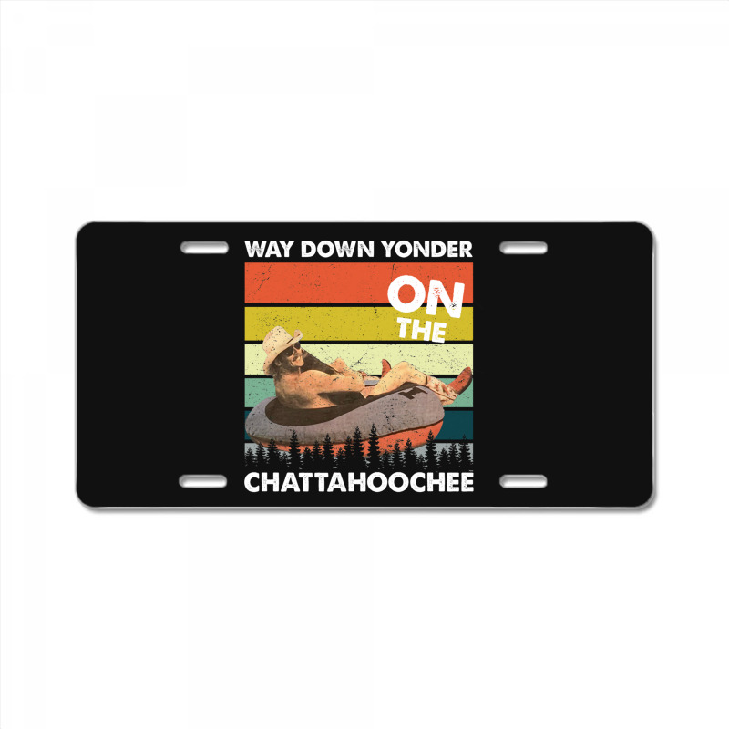 Vintage Way Down Yonder On The Chattahoochee Gift Men Women License Plate | Artistshot