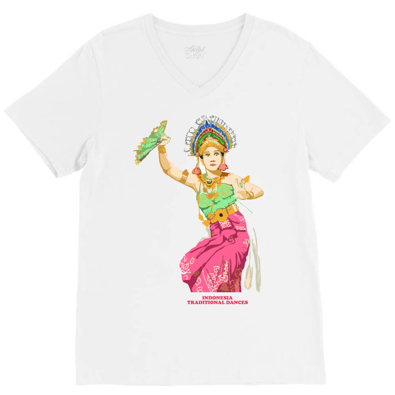 Traditional Dance V-neck Tee | Artistshot