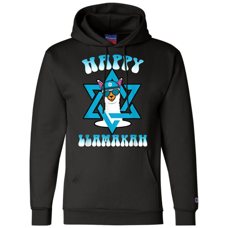 Happy Llamakah Jewish Holiday Hanukkah Chanukkah Llama T Shirt Champion Hoodie | Artistshot