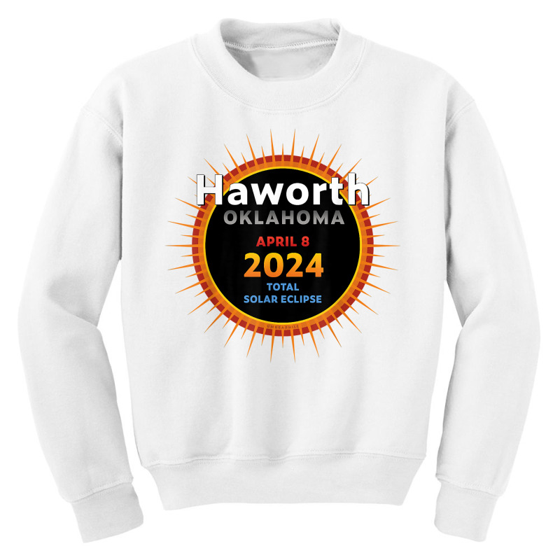 Haworth Oklahoma Ok Total Solar Eclipse 2024  2  T Shirt Youth Sweatshirt by cm-arts | Artistshot