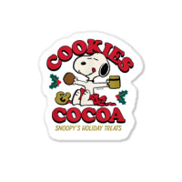 Peanuts Christmas Cookies & Cocoa Sticker | Artistshot