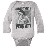 The Princess Bride Andre The Giant Want A Peanut T Shirt Long Sleeve Baby Bodysuit | Artistshot