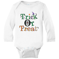 Trick Or Treat Long Sleeve Baby Bodysuit | Artistshot