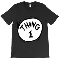 Dr Seuss Thing 1 Emblem Red T-shirt | Artistshot