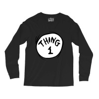 Dr Seuss Thing 1 Emblem Red Long Sleeve Shirts | Artistshot