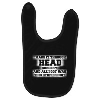 Head Surgery Get Well Soon Recovery Gag Baby Bibs | Artistshot