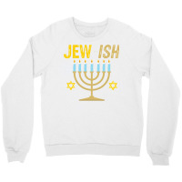 Jewish Jewish Challah Menorah Hanukkah Gift Crewneck Sweatshirt | Artistshot