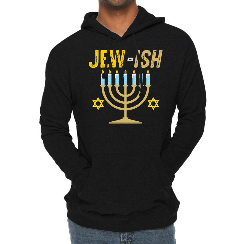 Jewish Jewish Challah Menorah Hanukkah Gift Lightweight Hoodie | Artistshot