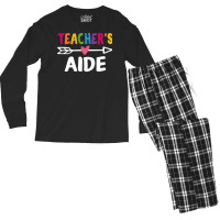 Teachers Aid T  Shirt Teacher's Aid T  Shirt Men's Long Sleeve Pajama Set | Artistshot