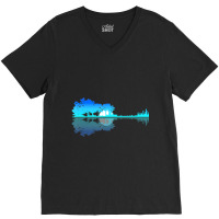 Guitar Lake Shadow Love Guitar Musician V-neck Tee | Artistshot