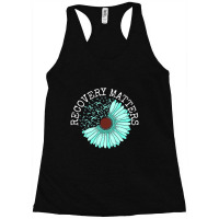 Recovery Matters Drug Alcohol Awareness Addiction Ribbon Racerback Tank | Artistshot