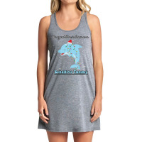 Be Gentle I Have A Sensitive Tummy Funny Christmas Tank Dress | Artistshot