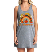 One Thankful Latin Teacher Rainbow Thanksgiving Mens Womens Tank Dress | Artistshot