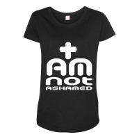 I Am Not Ashamed Of Jesus Romans 1 16 Maternity Scoop Neck T-shirt | Artistshot