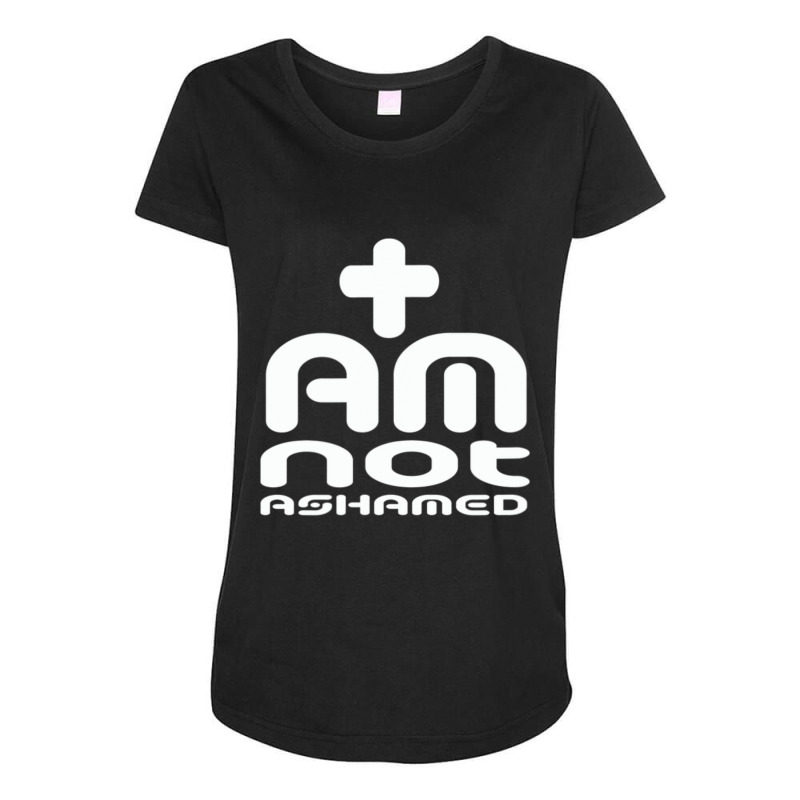 I Am Not Ashamed Of Jesus Romans 1 16 Maternity Scoop Neck T-shirt by thangdinhsinhelf | Artistshot