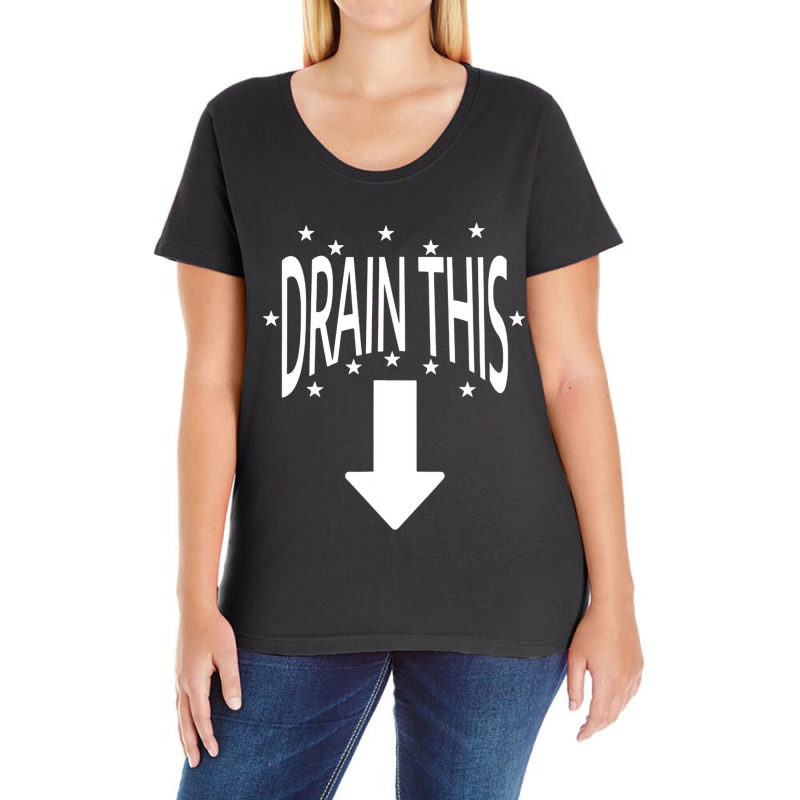 Drain This Gang That Ladies Curvy T-Shirt by cm-arts | Artistshot