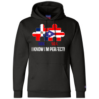 Half Puerto Rican Half Dominican Flag Map Combined Pr Rd T Shirt Champion Hoodie | Artistshot