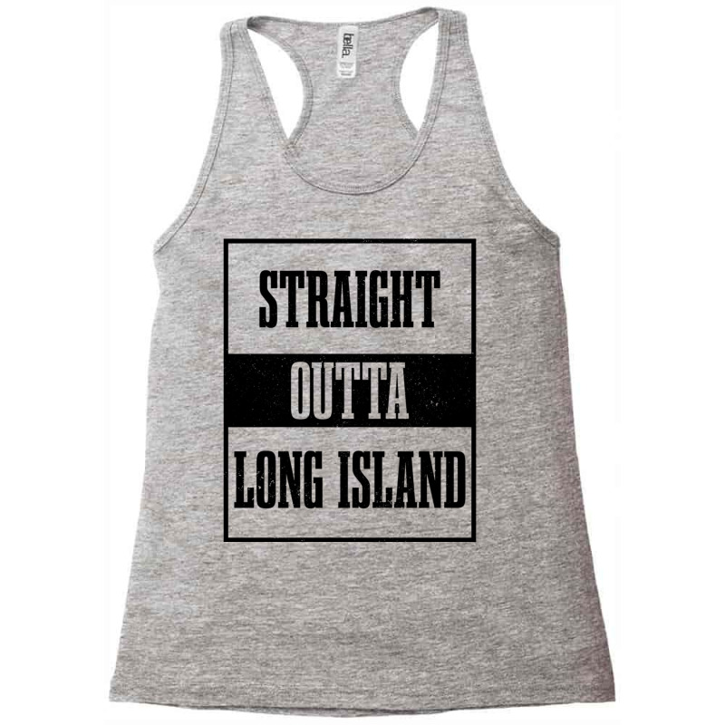 Straight Outta Long Island Ny New York Pride Long Island Pullover Hood Racerback Tank by cm-arts | Artistshot