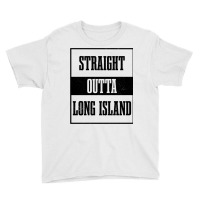 Straight Outta Long Island Ny New York Pride Long Island Pullover Hood Youth Tee | Artistshot