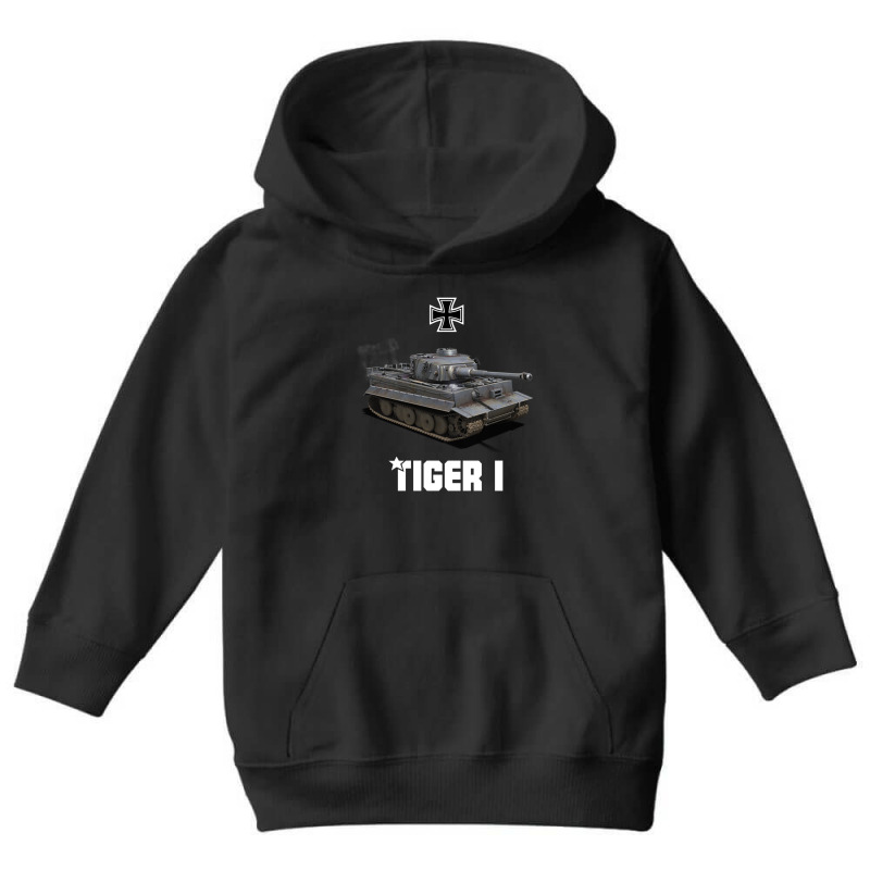 Tiger I German Heavy Tank Ww2 Military Panzerkampfwagen Pullover Hoodi Youth Hoodie by cm-arts | Artistshot