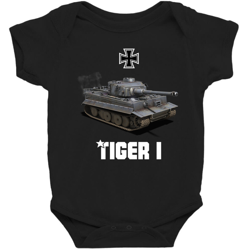 Tiger I German Heavy Tank Ww2 Military Panzerkampfwagen Pullover Hoodi Baby Bodysuit by cm-arts | Artistshot