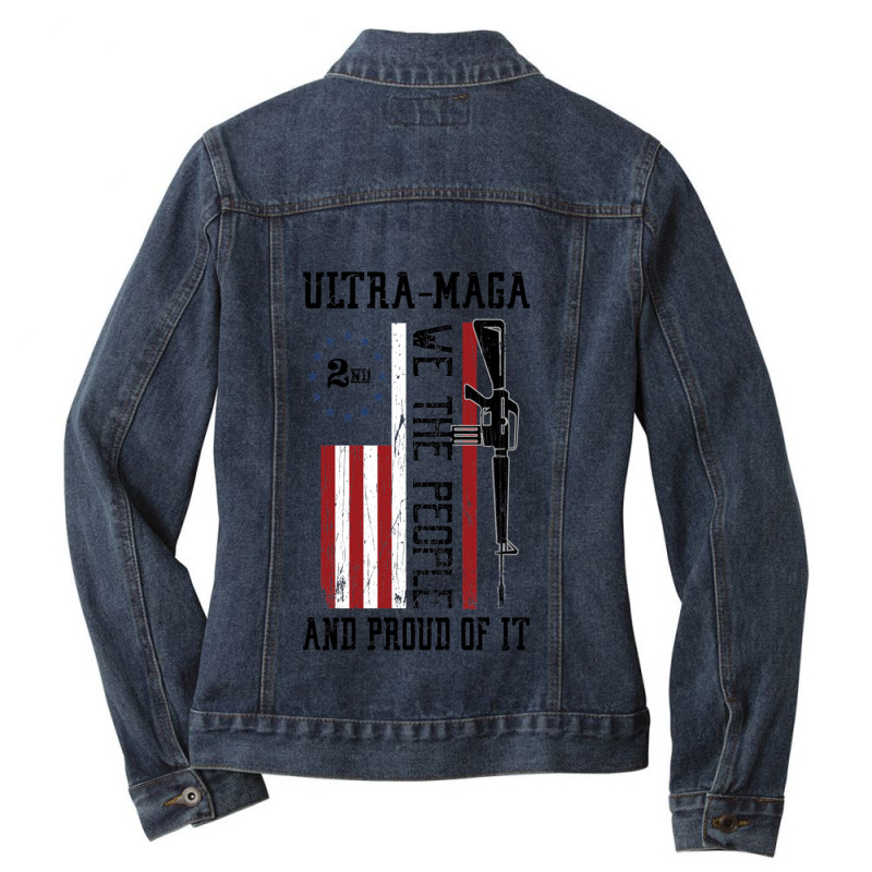 Ultra Maga Gear Ladies Denim Jacket by cm-arts | Artistshot