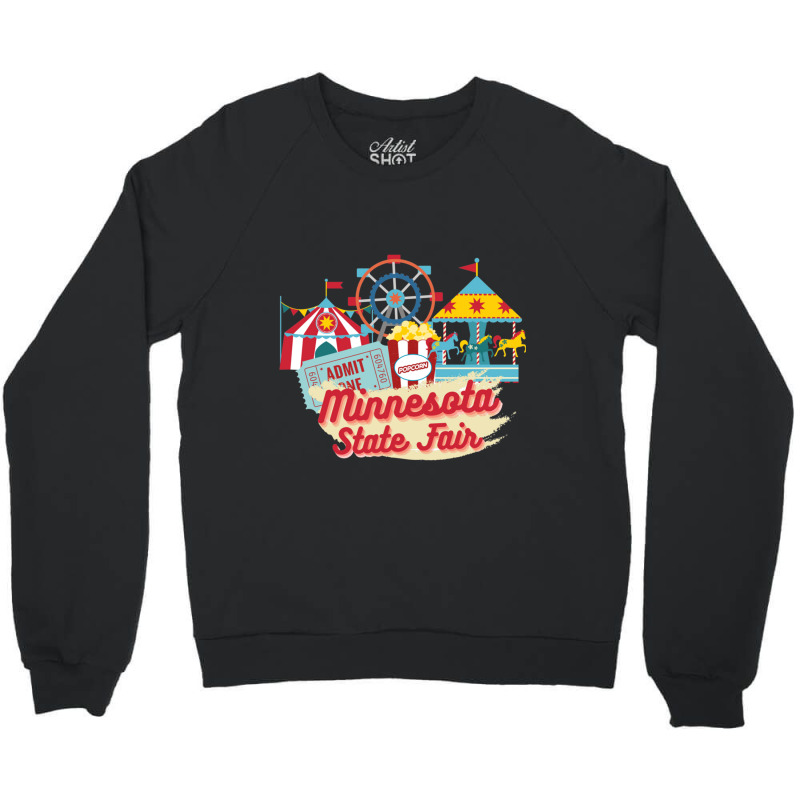 Minnesota State Fair, Ferris Wheel, Carousel Crewneck Sweatshirt | Artistshot