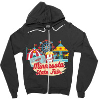 Minnesota State Fair, Ferris Wheel, Carousel Zipper Hoodie | Artistshot