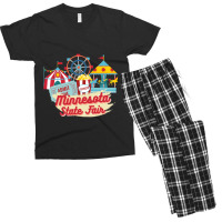 Minnesota State Fair, Ferris Wheel, Carousel Men's T-shirt Pajama Set | Artistshot