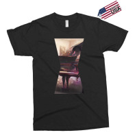 Beautiful Piano Instrument Art Abstract Futuristic Digital Graphic 1 Exclusive T-shirt | Artistshot