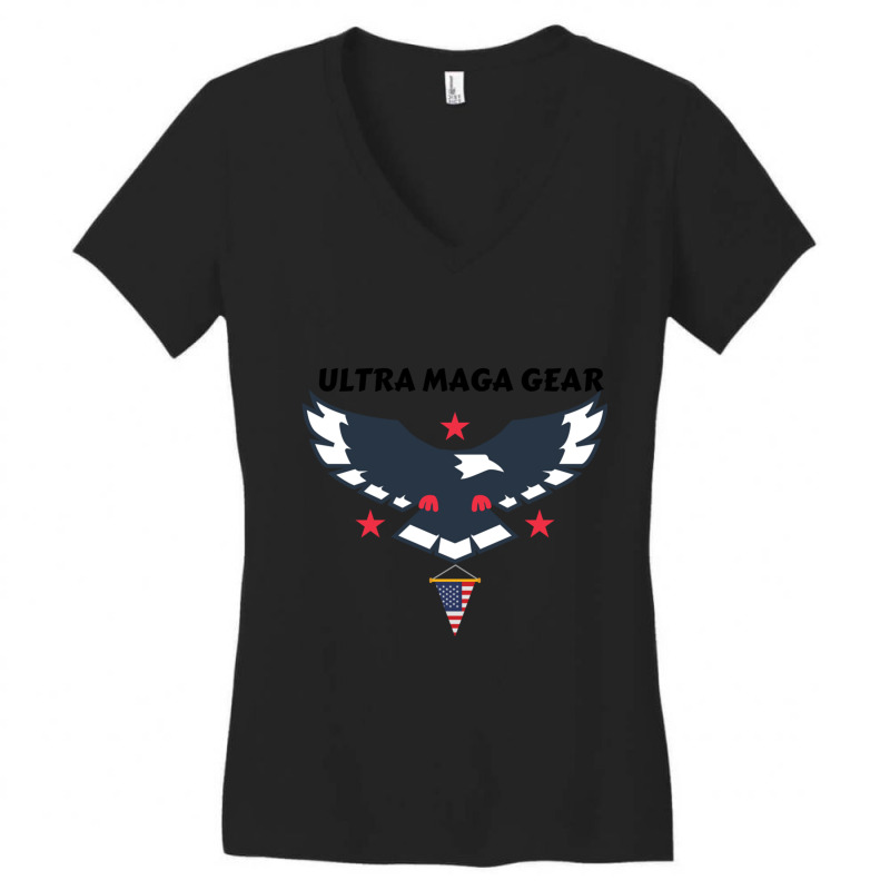 Ultra Maga Gear Women's V-Neck T-Shirt by cm-arts | Artistshot