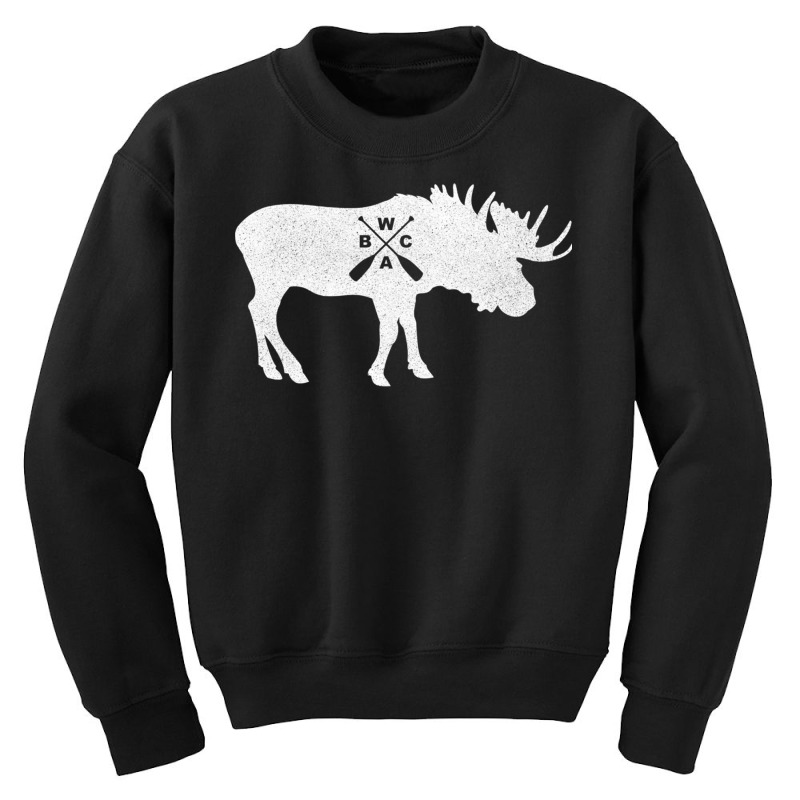 Bwca Minnesota Moose Canoe Paddle Hoodie Youth Sweatshirt | Artistshot