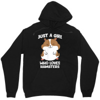 Just A Girl Who Loves Hamsters Cute Hamster Girl Unisex Hoodie | Artistshot